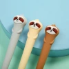 New student creative stationery: Sloth and sloth gel pens, custom wholesale of cartoon all-soft rubber gel pens details Picture